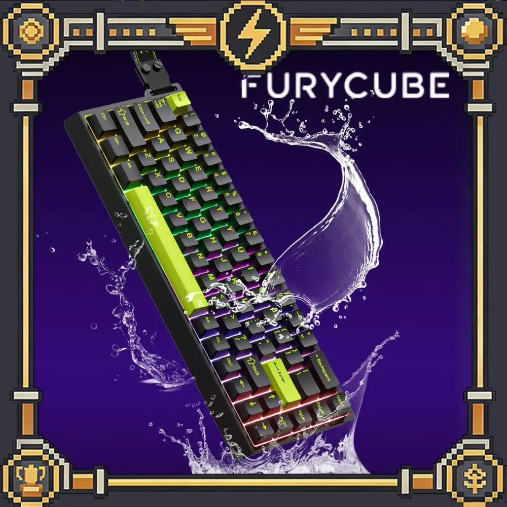 FURYCUBE M68HE E-sports Magnetic Keyboard Wired 0.1ms Low Latency Custom Game Water Proof Keyboard FPS Gamer Gaming Accessories