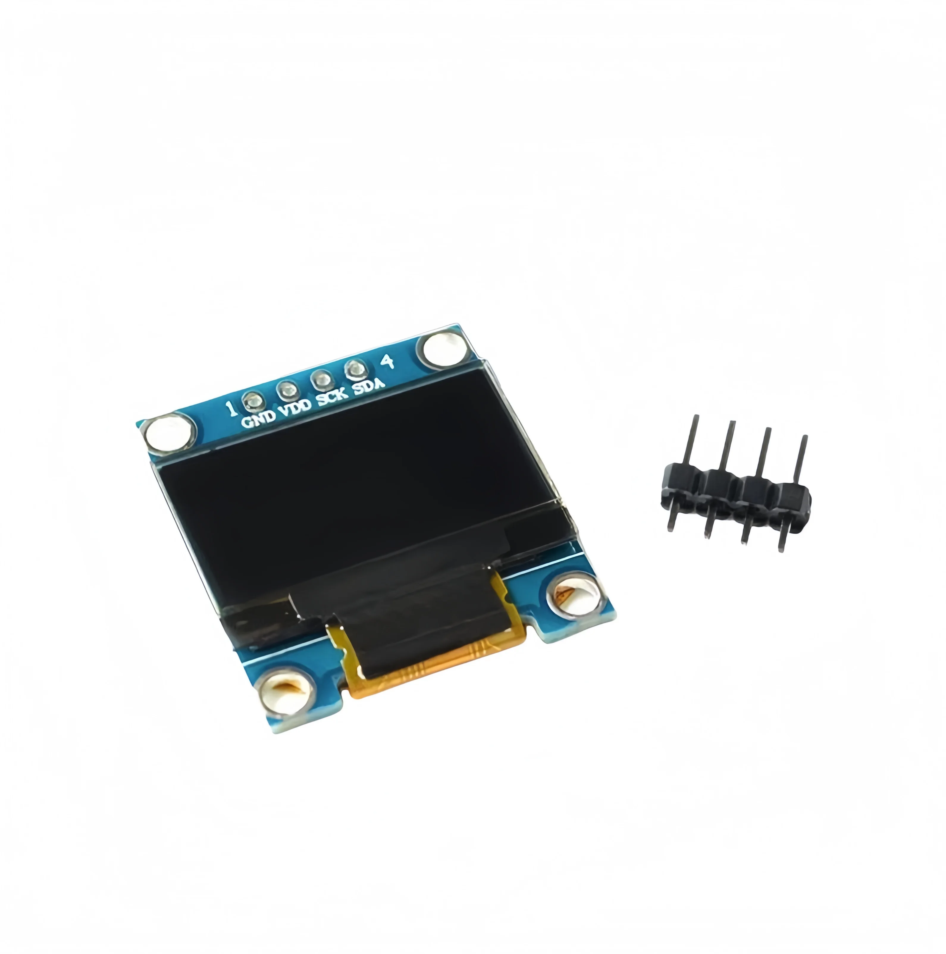 0.96-inch blue, yellow-blue dual-color, white I2C/IIC communication display, OLED LCD screen module