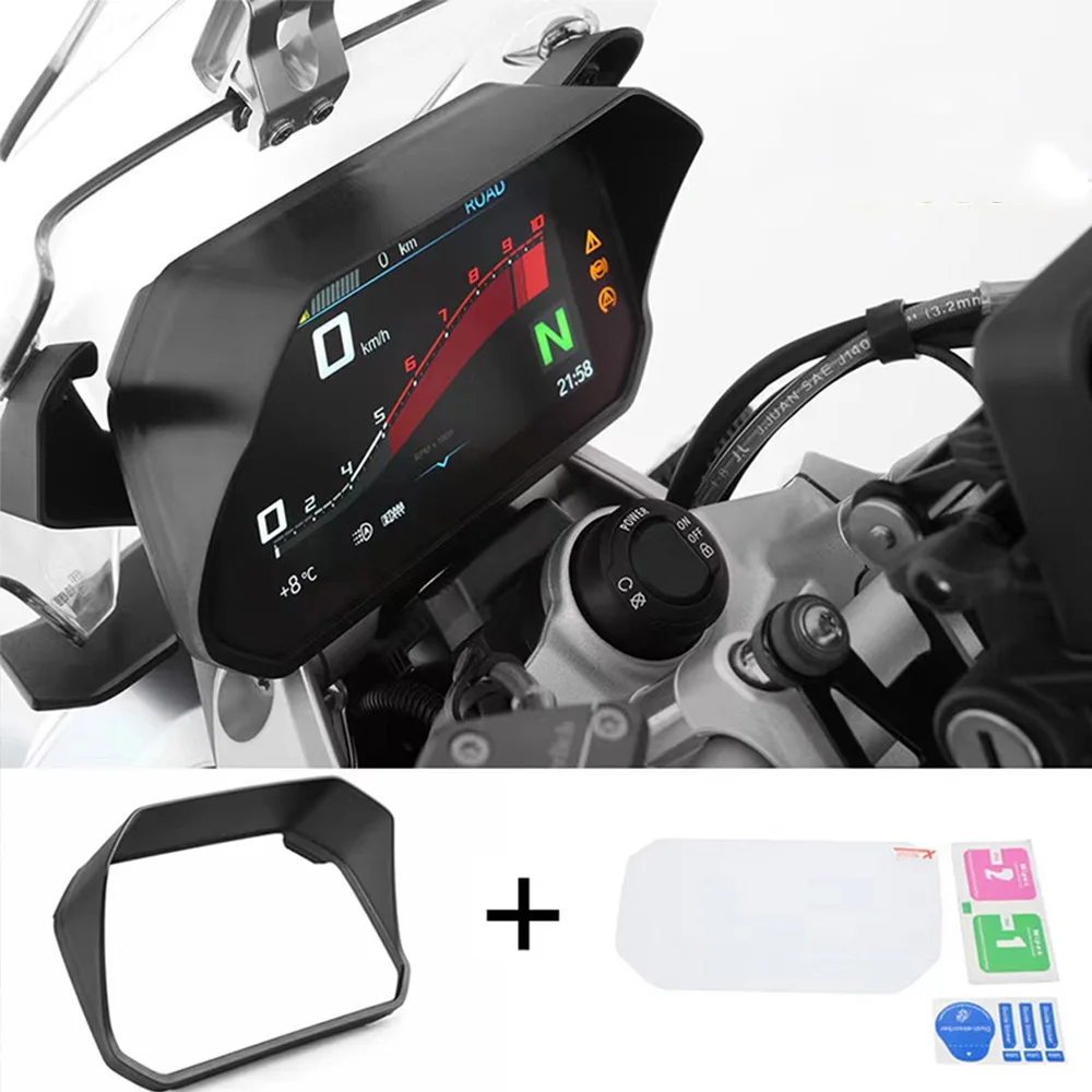 For BMW R1200GS ADV R1250GS Adventure F750GS F850GS ADV F900XR 2018-2023 Sun Visor Instrument Hat Film Screen Protector Cover
