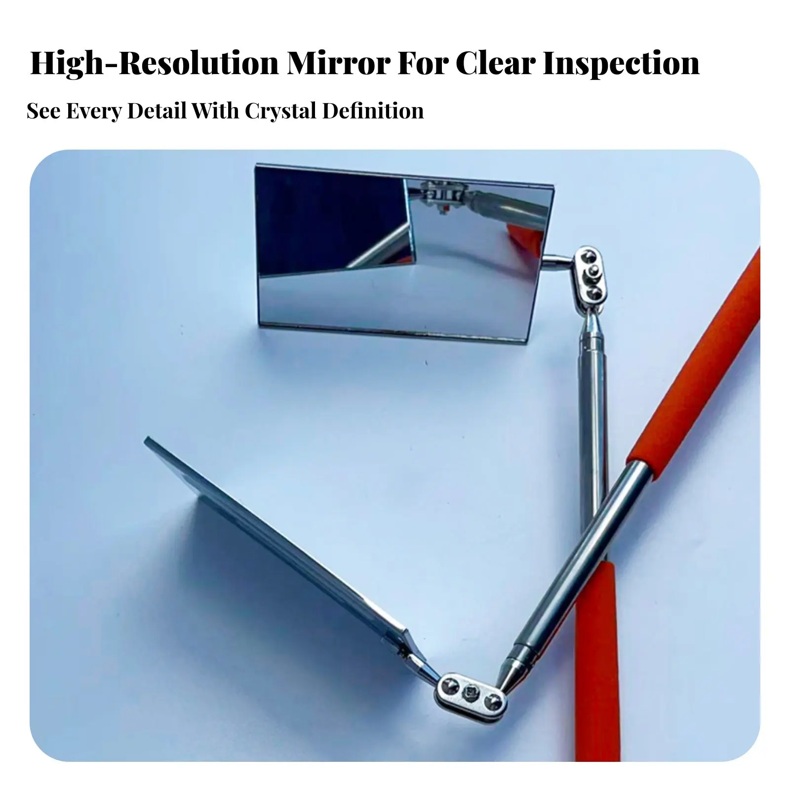 Under Vehicle Inspection Mirror Portable Telescopic Inspection Mirror Security Equipment Stainless Steel Long-Lasting