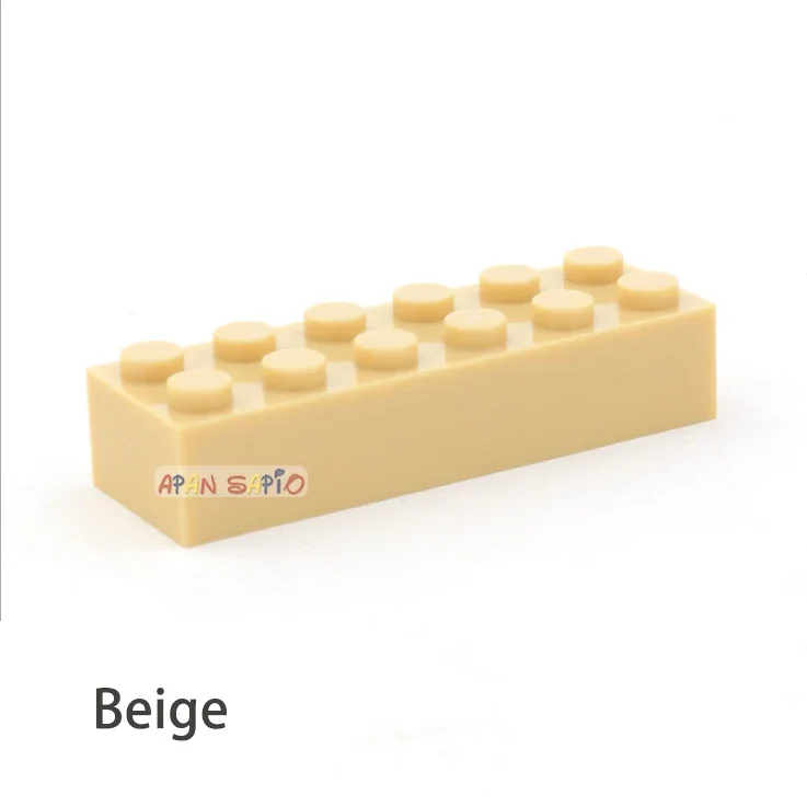 100 stücke 2x6 Dot DIY Bausteine Dicke Zahlen Bricks Pädagogisches Kreative Größe Kompatibel Mit 2456 Kunststoff Spielzeug für Kinder