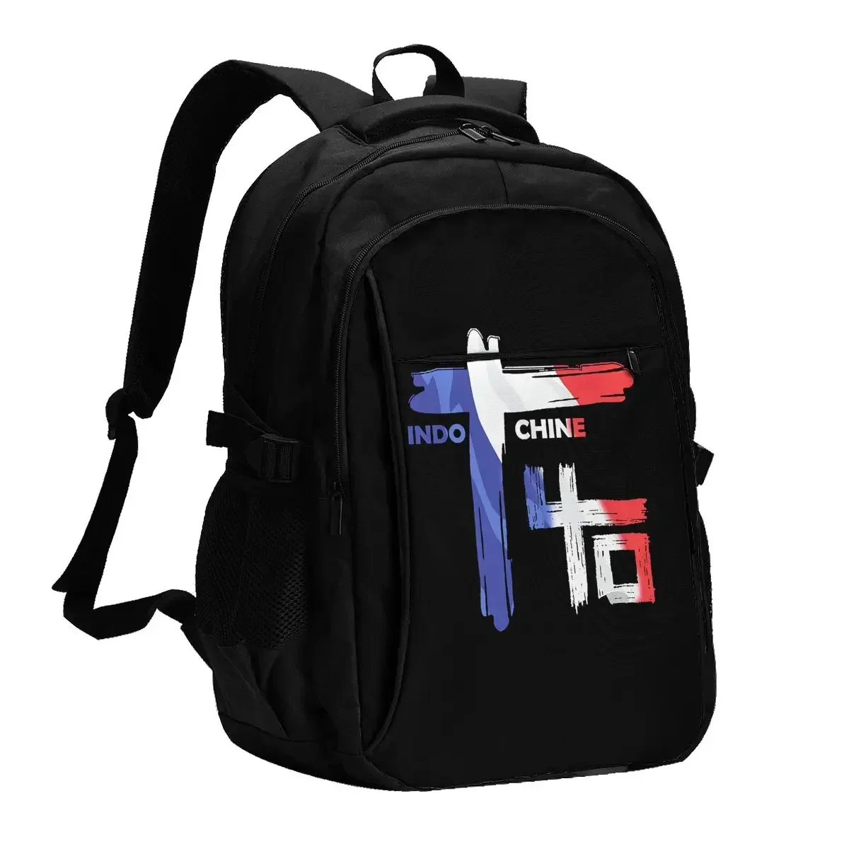 Ransel Laptop Perjalanan Indochine Rock, Ransel Laptop Bisnis Tahan Air dengan Port Pengisian USB Tas Kuliah untuk Pria Wanita