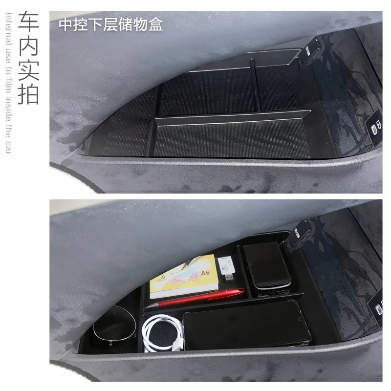 Picture 3: For Toyota BZ4X Central Control Lower Storage Box Car Storage Modification Accessories for Automotive Supplies