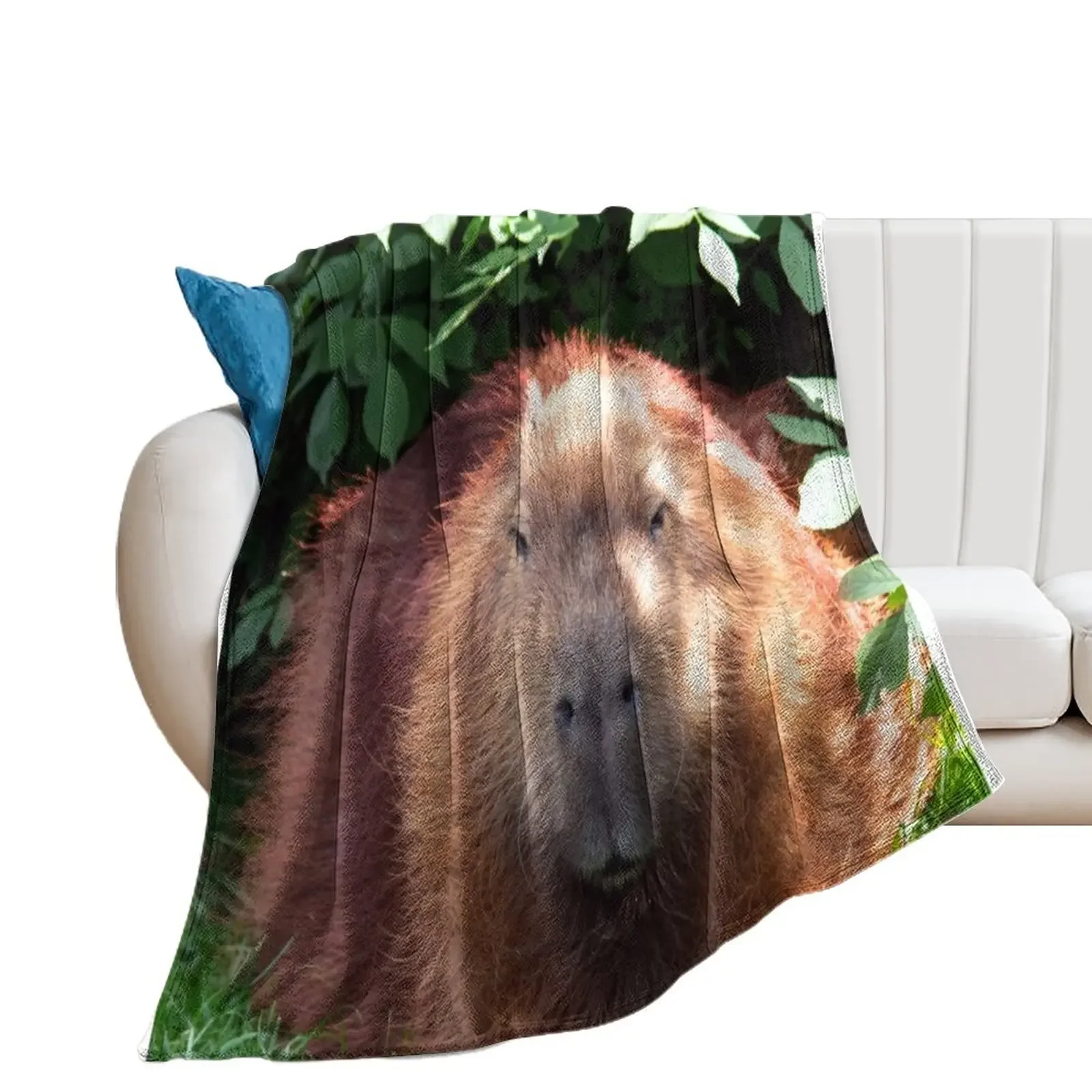 

Capybara Throw Blanket Custom Single Polar Tourist Blankets