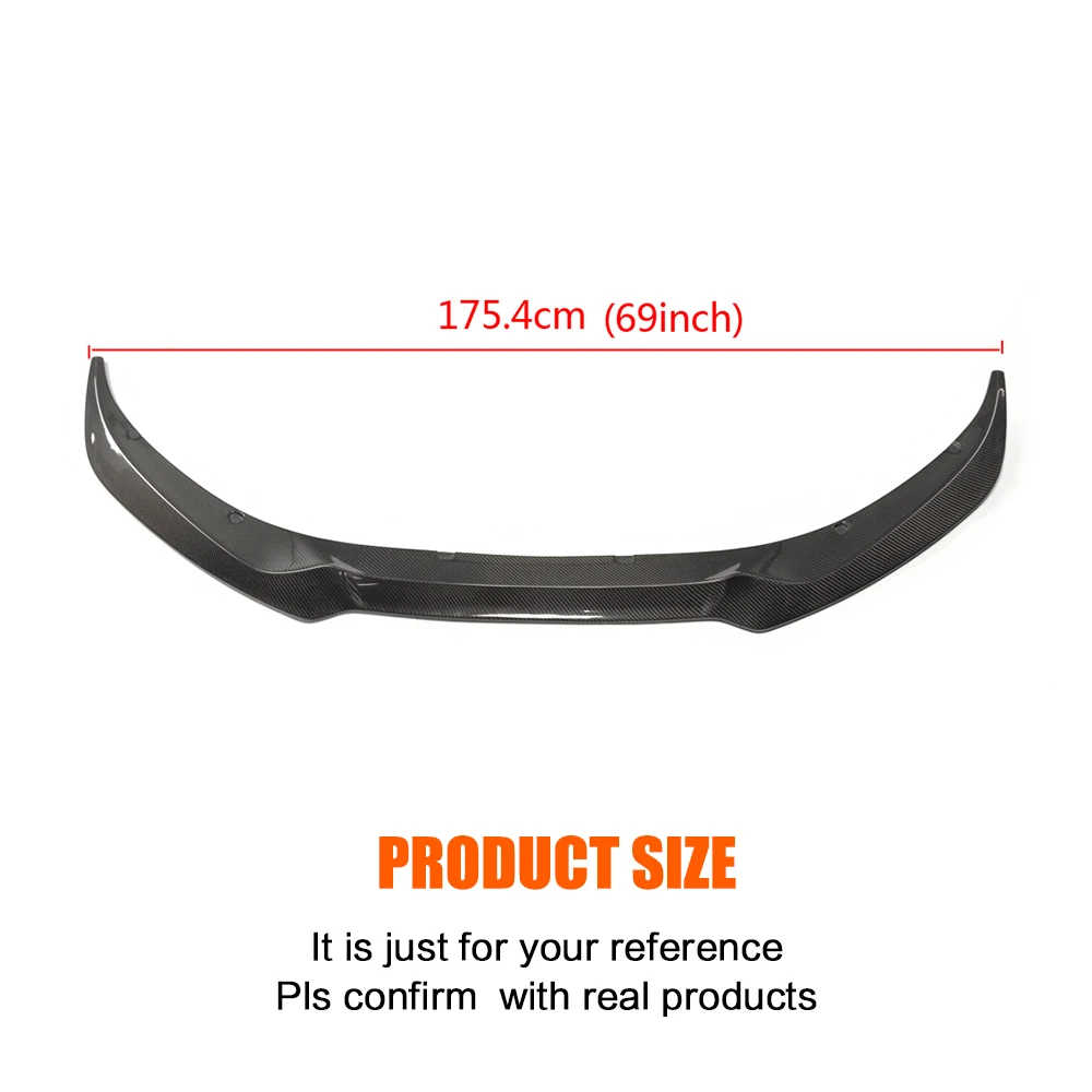 Carbon Fiber / FRP Front Bumper Lip Spoiler Splitters for Jaguar XE XF XEL XFL Sedan 4-Door 2015 2016 2017 Front Bumper Lip