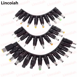 34PCS/8PCS Universal AC Power Adapter Tips 5.5mmx2.1mm DC Connector Kits for Thinkpad Lenovo Laptop Power Supply Plug Jack Sets