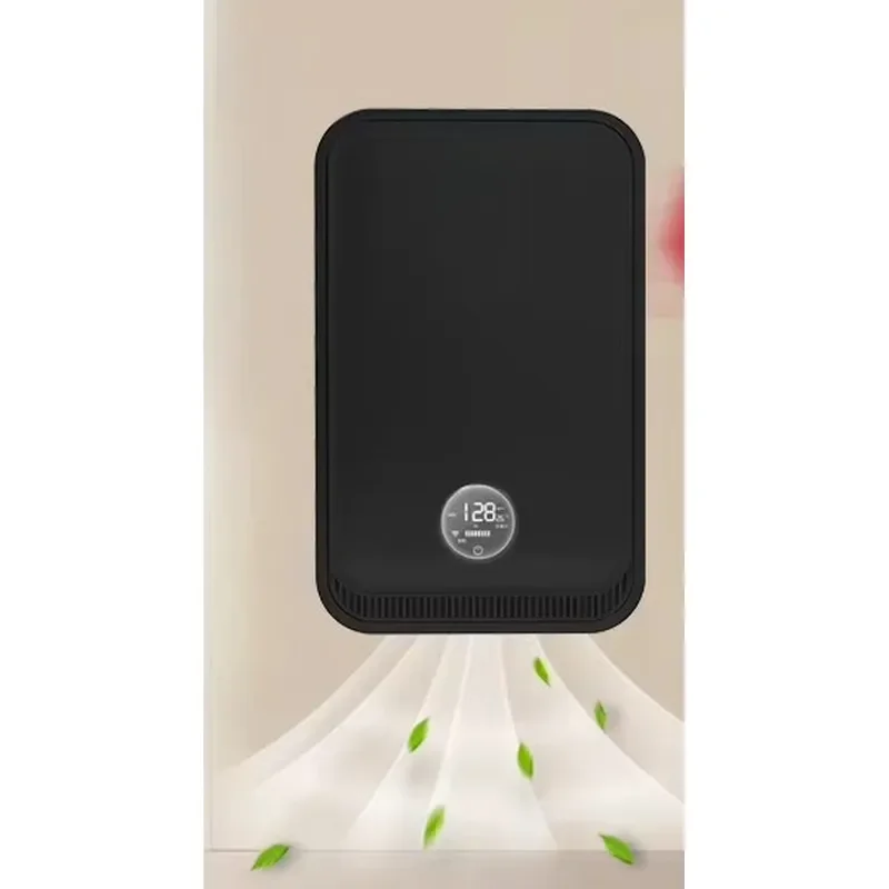 Wall-mounted Ductless ERV Energy Recovery with Voc Sensor or Pm2.5 air Quality Sensor Auto Control Inside Room Air