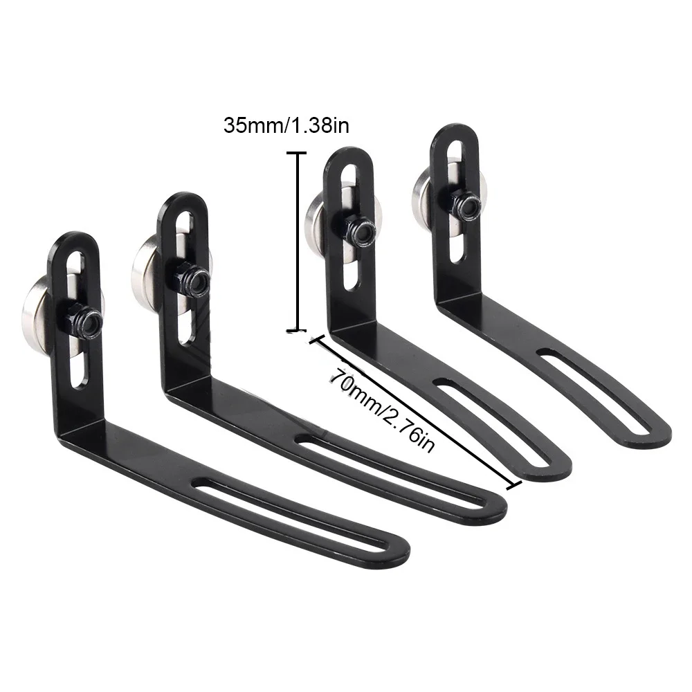 4PCS Metal L-Bracket with Magnet RC Car Shell Body Mount For 1:10 RC Crawler Car Axial SCX10 90046 D90