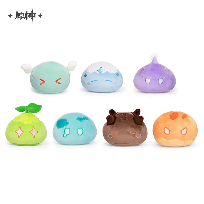 

Anime Game Genshin Impact Official Merch miHoYo Slime Series Original Authentic Slime Figure Plush Pendant Cosplay Birthday Gift