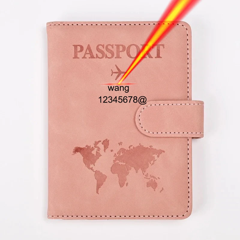 

Fashion Women Men Passport Cover Travel Wallet Credit Id Card Holder Case for Passports can be Engraved Name