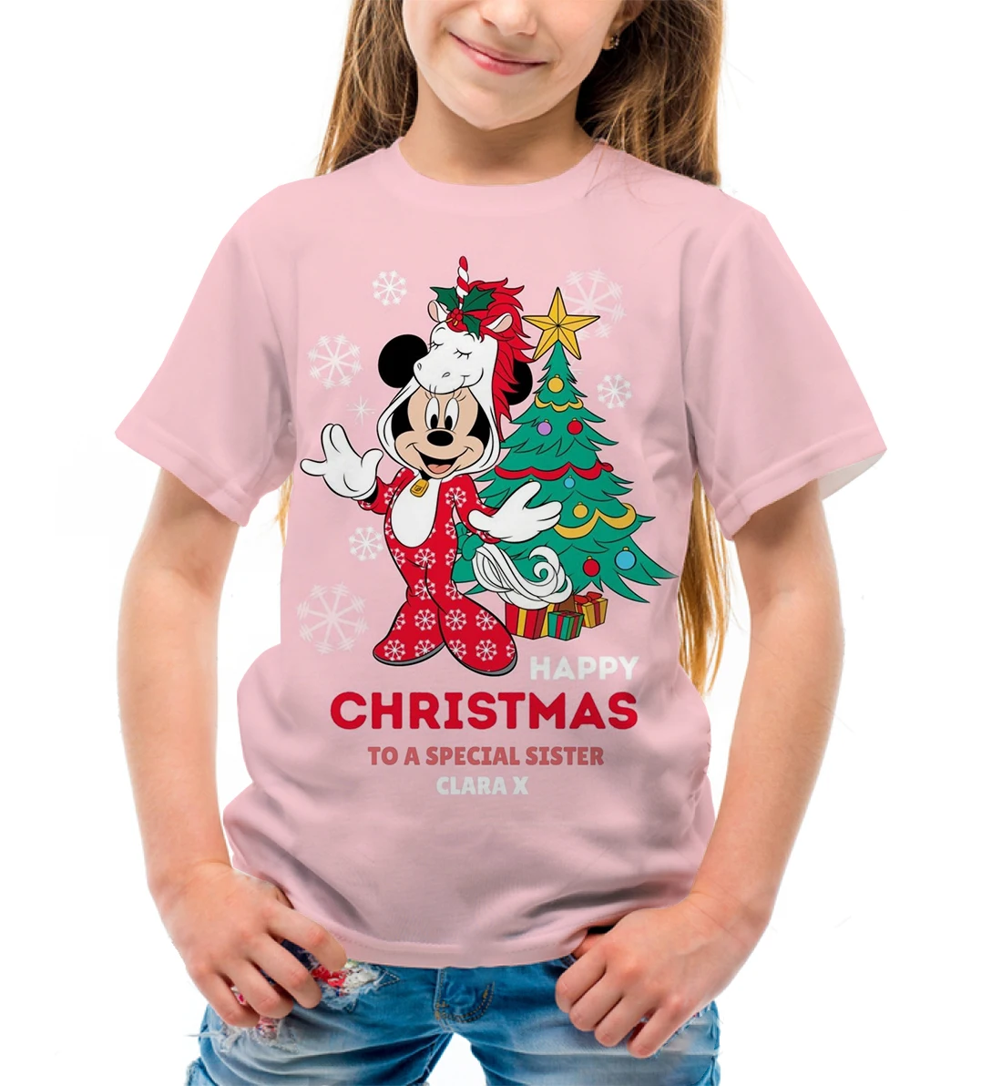 Disney Mickey Minnie prints girls vendita calda cartoon sweet t-shirt casual maniche corte adolescenti regali giocosi