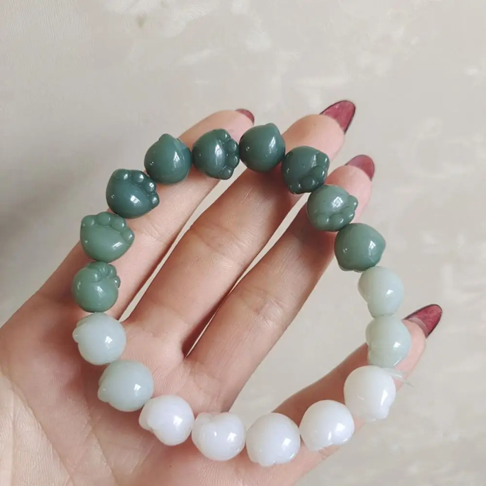 Delicate Sweet Trendy Beads Handmade Niche Design Resin Fashion Jewelry Ins Style Bracelet Women Bracelet Hand Rope Hand Strap