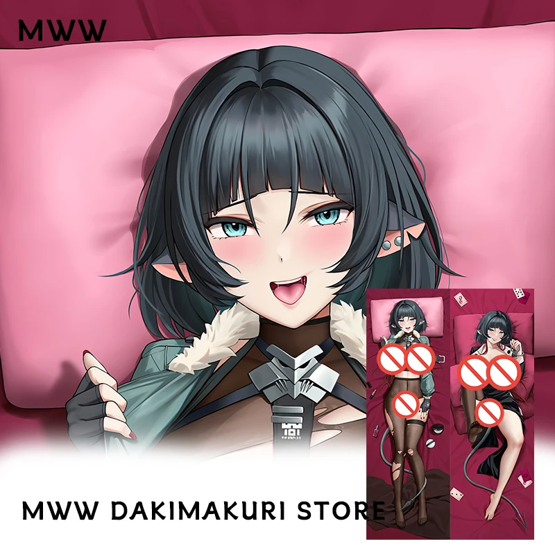 Zenless Zone Zero Jane Doe Dakimakura Anime طباعة على الوجهين بالحجم الطبيعي غطاء وسادة للجسم