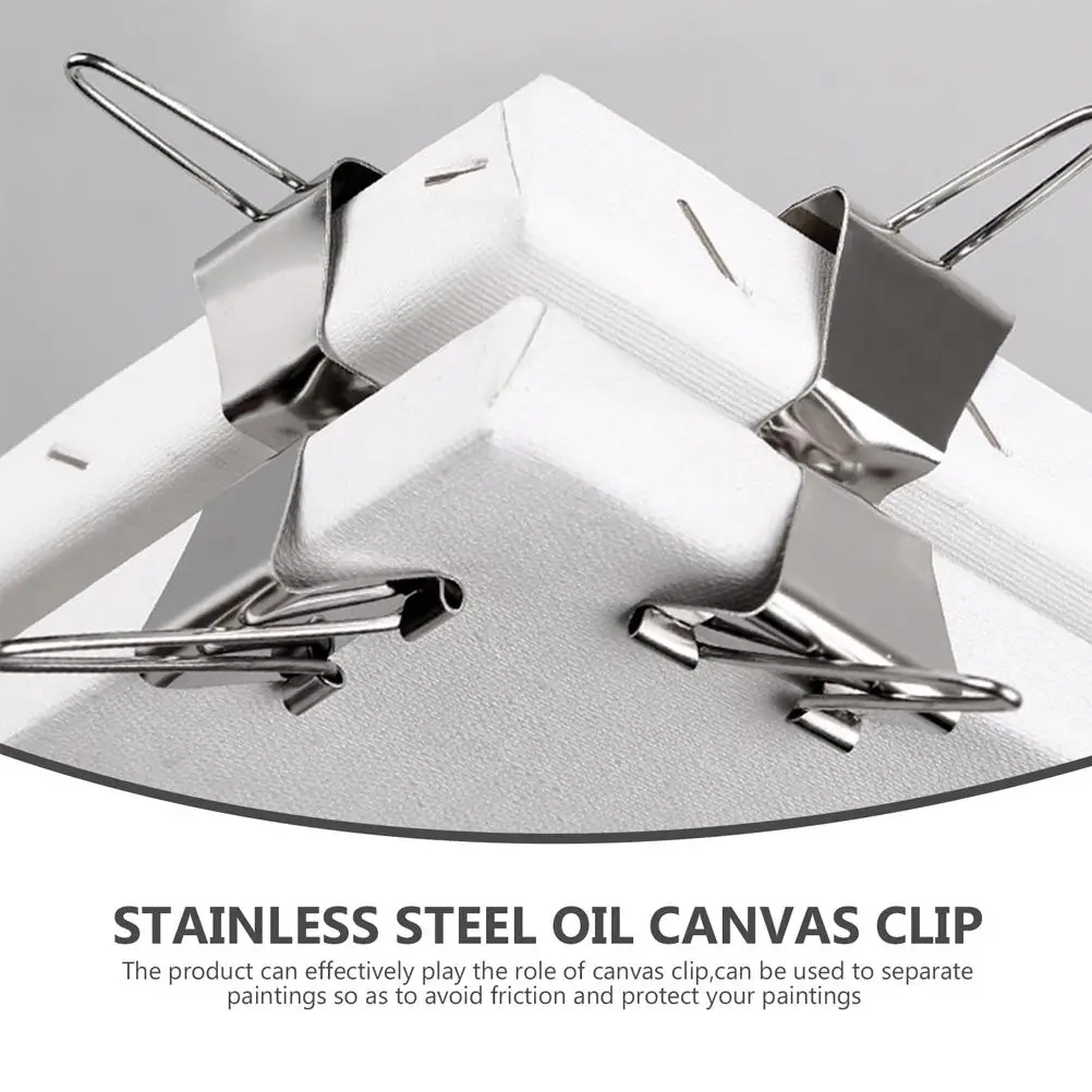 Oil 4 Steel Painting Frame Clamps Wet Painting Frame Separating Clip Clips Canvas Wet Canvas Clips Fasteners Supplies