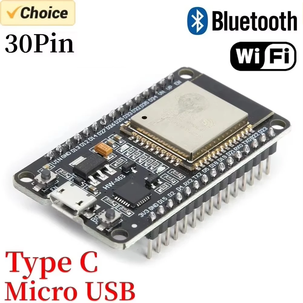 Placa de desenvolvimento E32, módulo WiFi + Bluetooth, consumo de energia ultrabaixo, Dual Core Micro USB C
