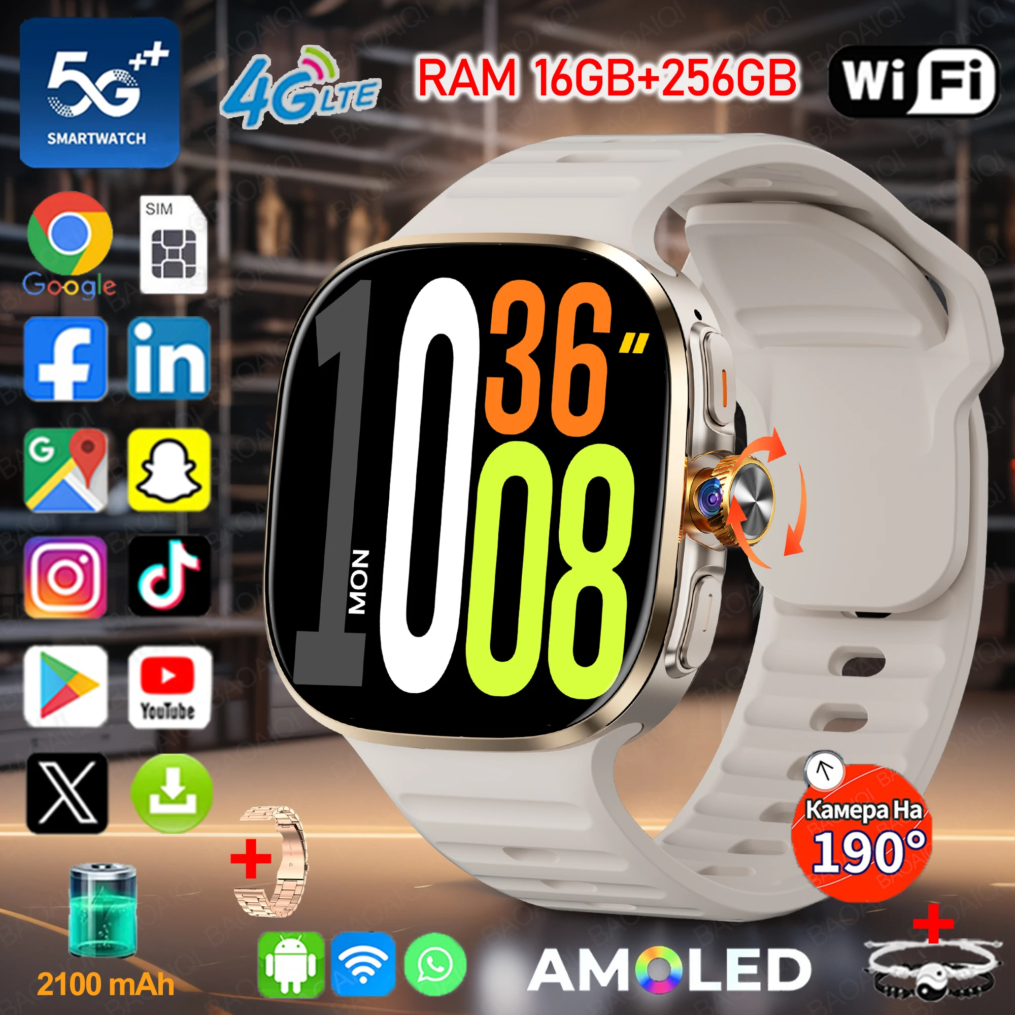 �y�Z�[�����z5G�t���l�b�g���[�N�Ή� 4G�X�}�[�g�E�H�b�` AMOLED 2.4�C���`�X�N���[�� 900����f�r�f�I�ʘb 16GB+256GB RAM 2100mAh Google Play�Ή� WIFI GPS �X�}�[�g�E�H�b�`+�{�b�N�X