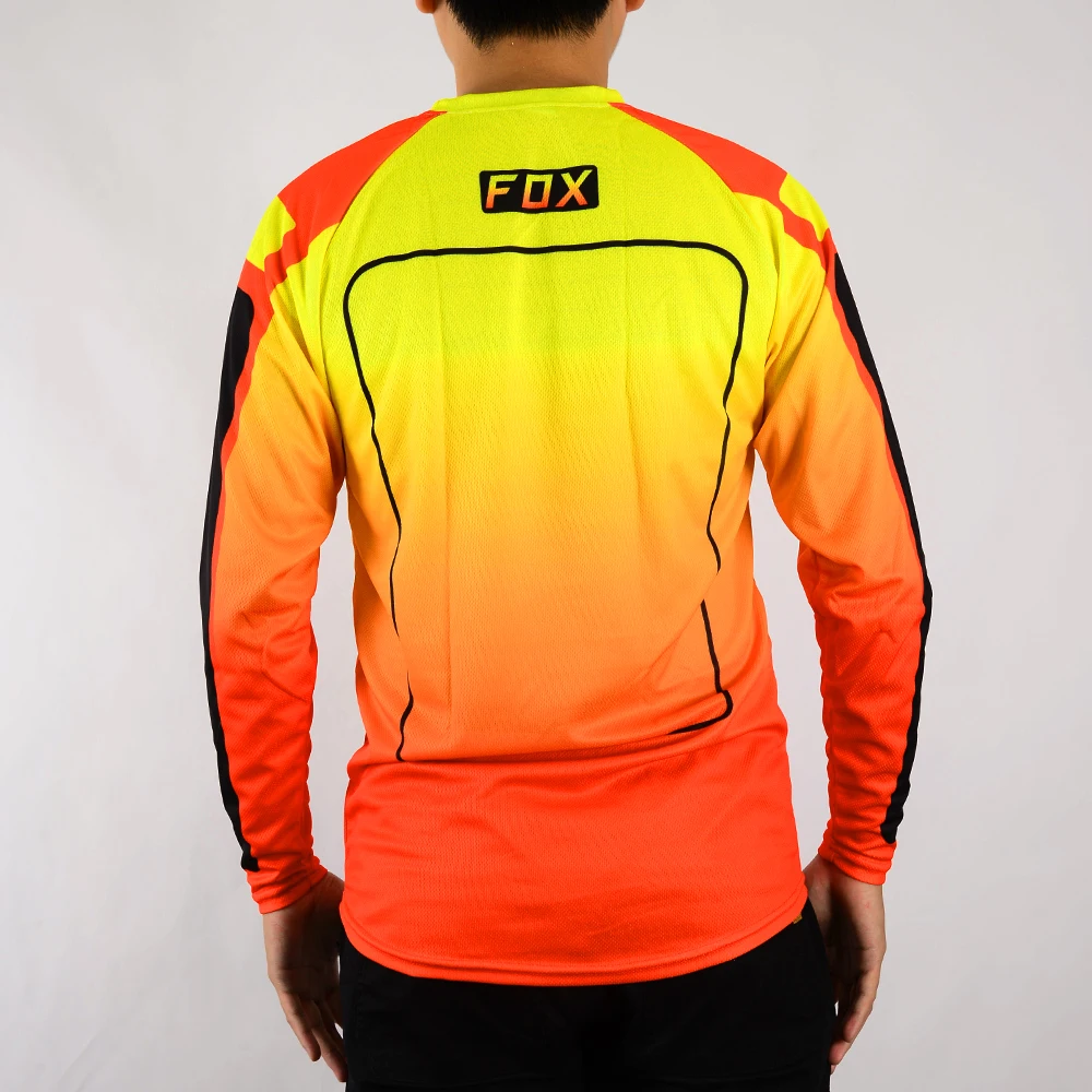 Jersey de bicicleta de manga comprida para homens, downhill, enduro camisas, motocross, motocicletas, corridas, MTB, BAT, FOX