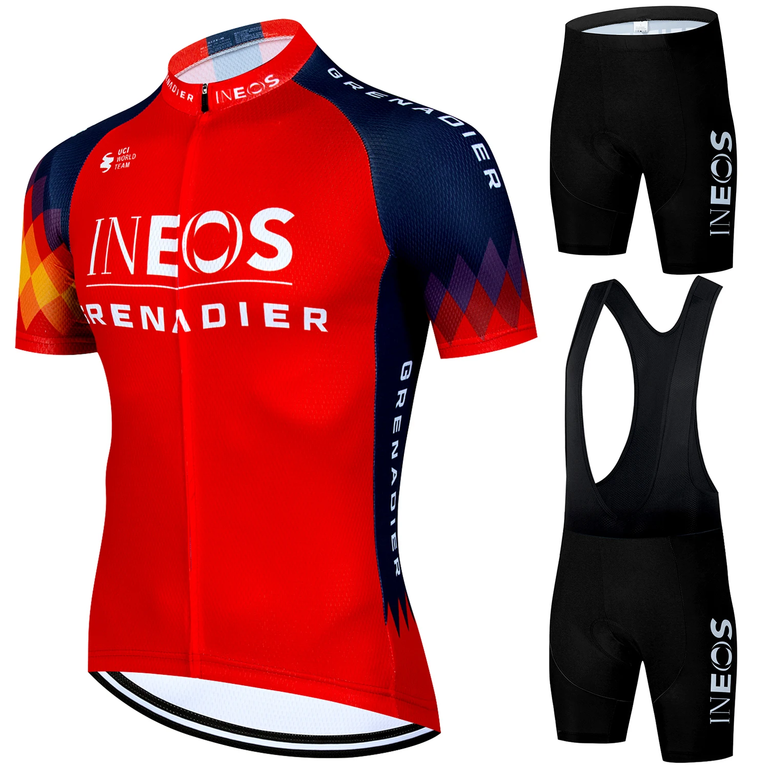 INEOS-uniforme de ciclismo para hombre, camisa profesional, Jersey, pantalones cortos, conjunto deportivo de Gel