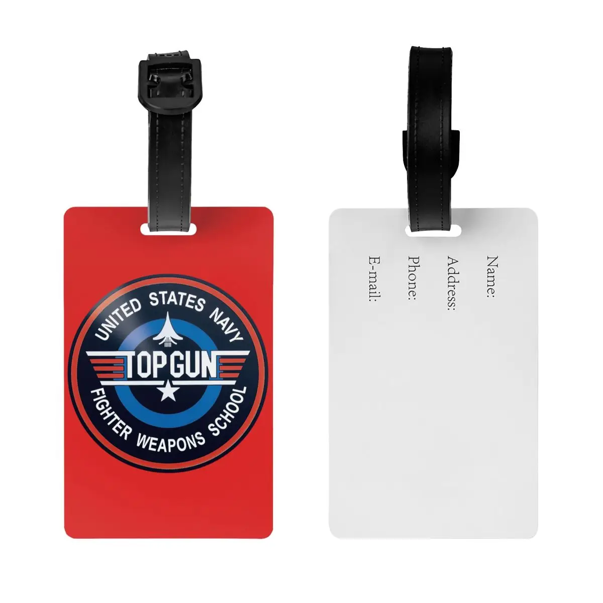 Air Force Fighter Bagagem Tag, Maverick Film Bagagem Tags, Capa de Privacidade, ID Card Nome, Top Gun, Personalizado