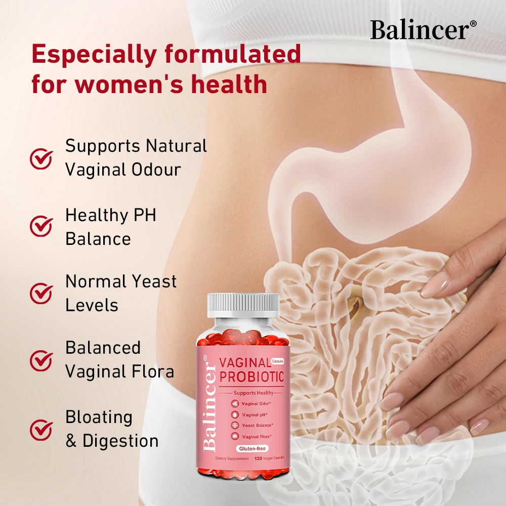 Women's Probiotics Capsules, for Digestive Support, Promotes Vaginal, Intestinal, Immune, Non-GMO & Gluten Free