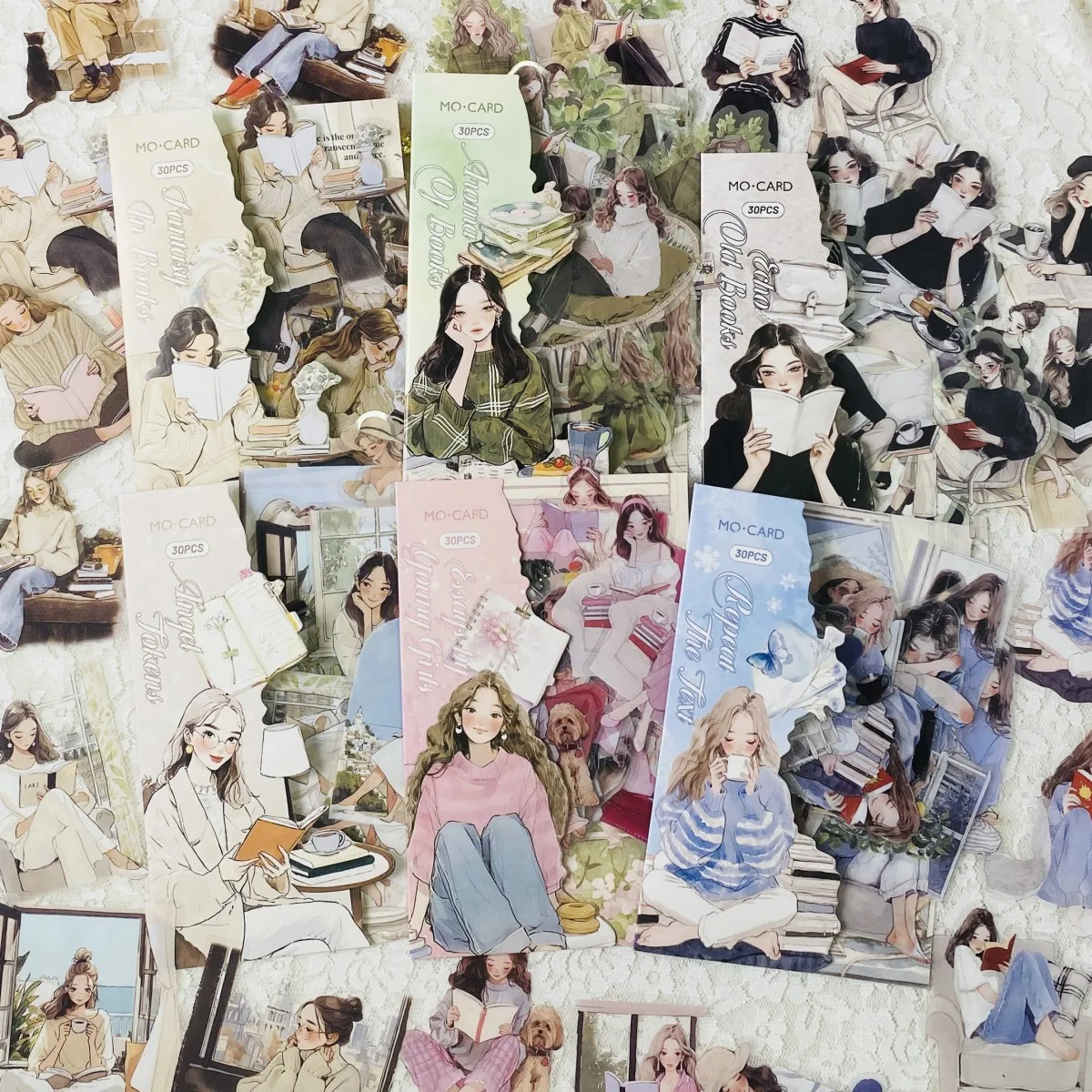 Journamm 30 قطعة من ملصقات شخصيات الحساب اليدوي للحيوانات الأليفة لبطاقات التزيين والمجلات المجمعة وملصقات القصاصات #1