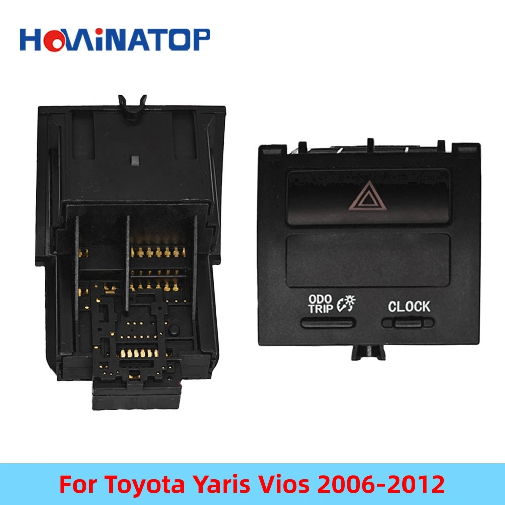 

HOWINATOP 555686-2030 Hazard Warning Flasher Switch For Toyota Yaris Vios 2006-2012 High Quality OEM Replacement