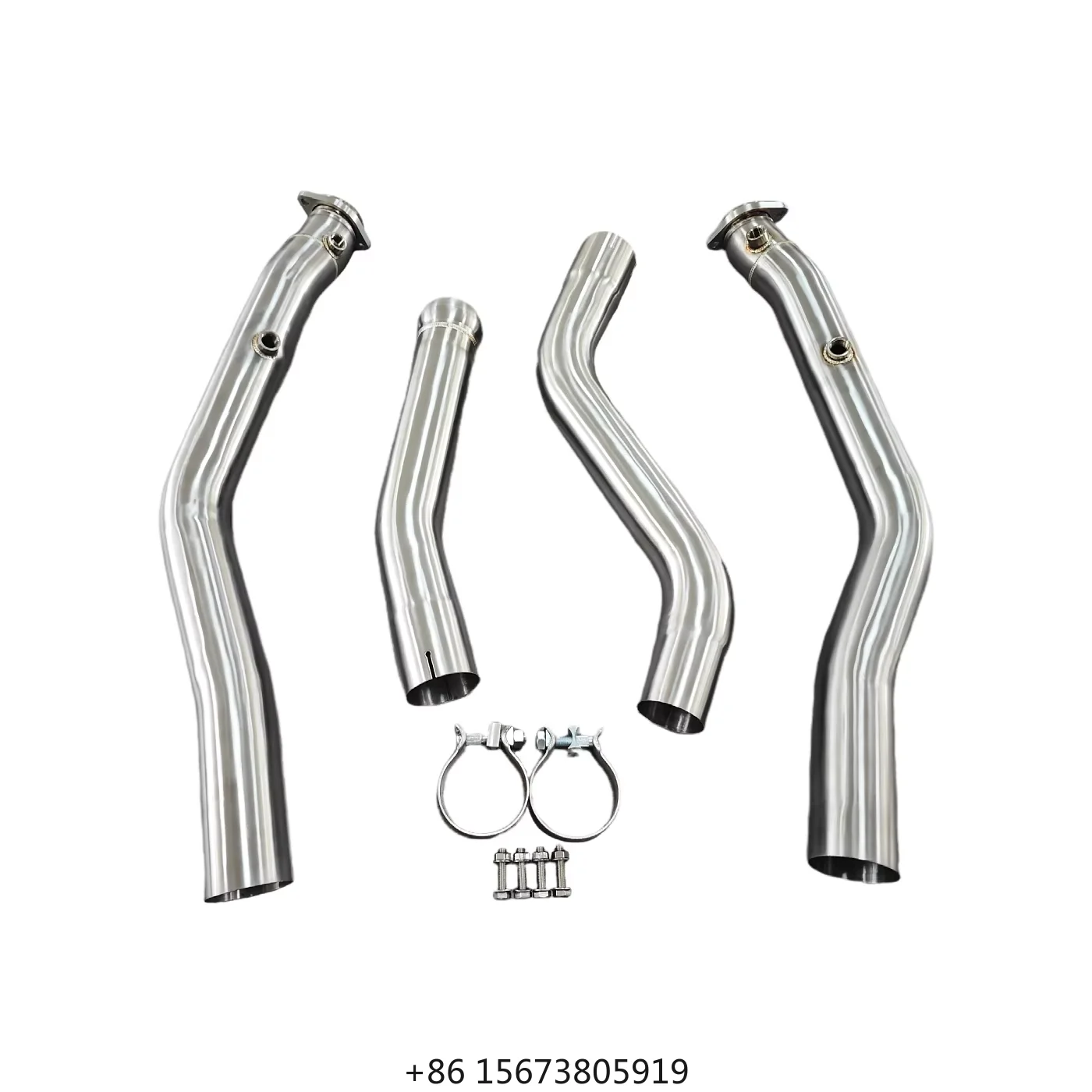 

GLE63 GLE63S 5.5T W167 C167 C293 Stainless Steel Downpipe 5.5T W167 Fit Stainless Steel High Flow Boosts Power Heat Resistant