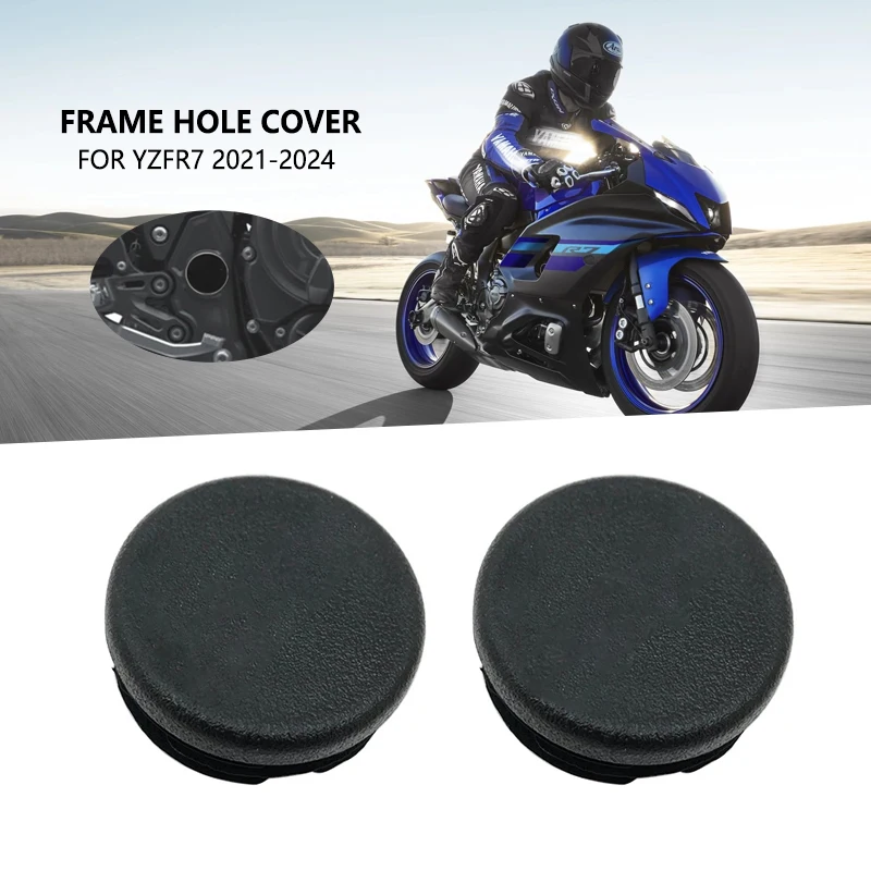 

2PCS Motorcycle Frame Hole Cover Caps Plug Decorative Frame Cap Set For YAMAHA YZFR7 YZF-R7 YZF R7 2021 2022 2023 2024