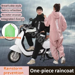 Full Body Waterproof And Windproof Riding Suit, Adult Electric Bike Waterproof Raincoat, Breathable Raincoat impermeable