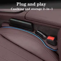 1 Pair Car Center Console Seat Side Crevice Storage Strip Filling Sealing Strip for Ford Mustang Ecosport B-max Car Accessories