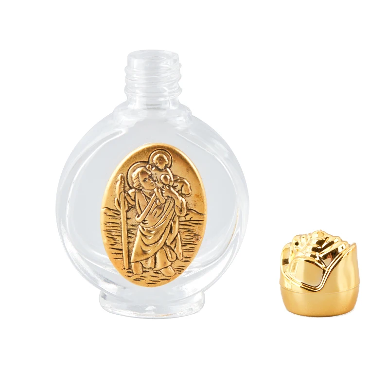 زجاجة ماء مقدس فارغة ، زجاجة صليب ديني ، معمودية مسيحية ، جودة عالية ، 15 + ، 1 #4