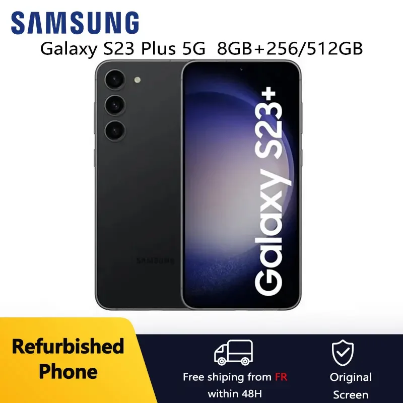 Samsung Galaxy S23 Plus S23 + 5G reconditionn Original 6.6 