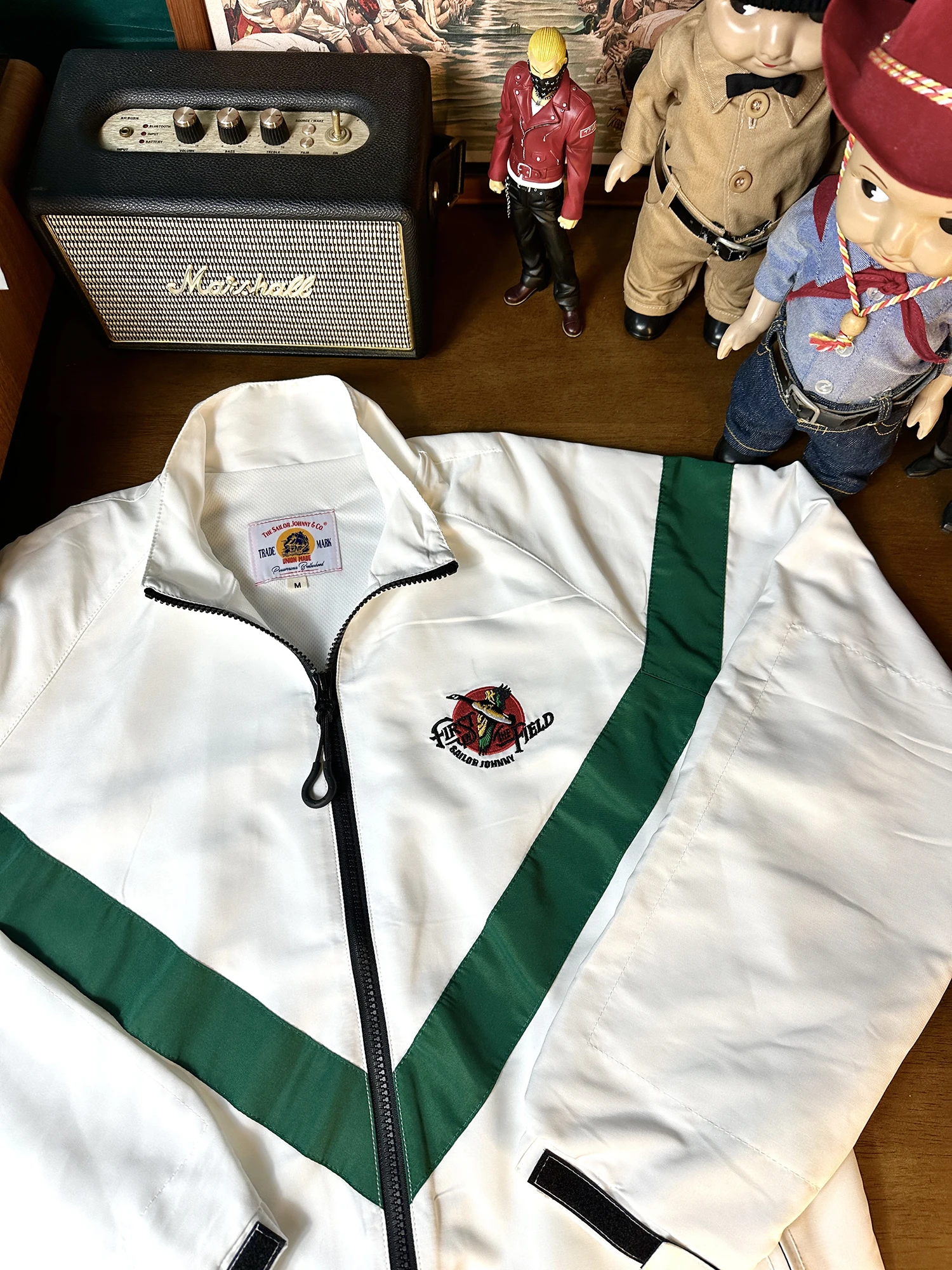 

Куртка-жакет в американском ретро-стиле Sailor Johnny, свободного кроя, повседневная, с воротником-стойкой, спортивная верхняя одежда