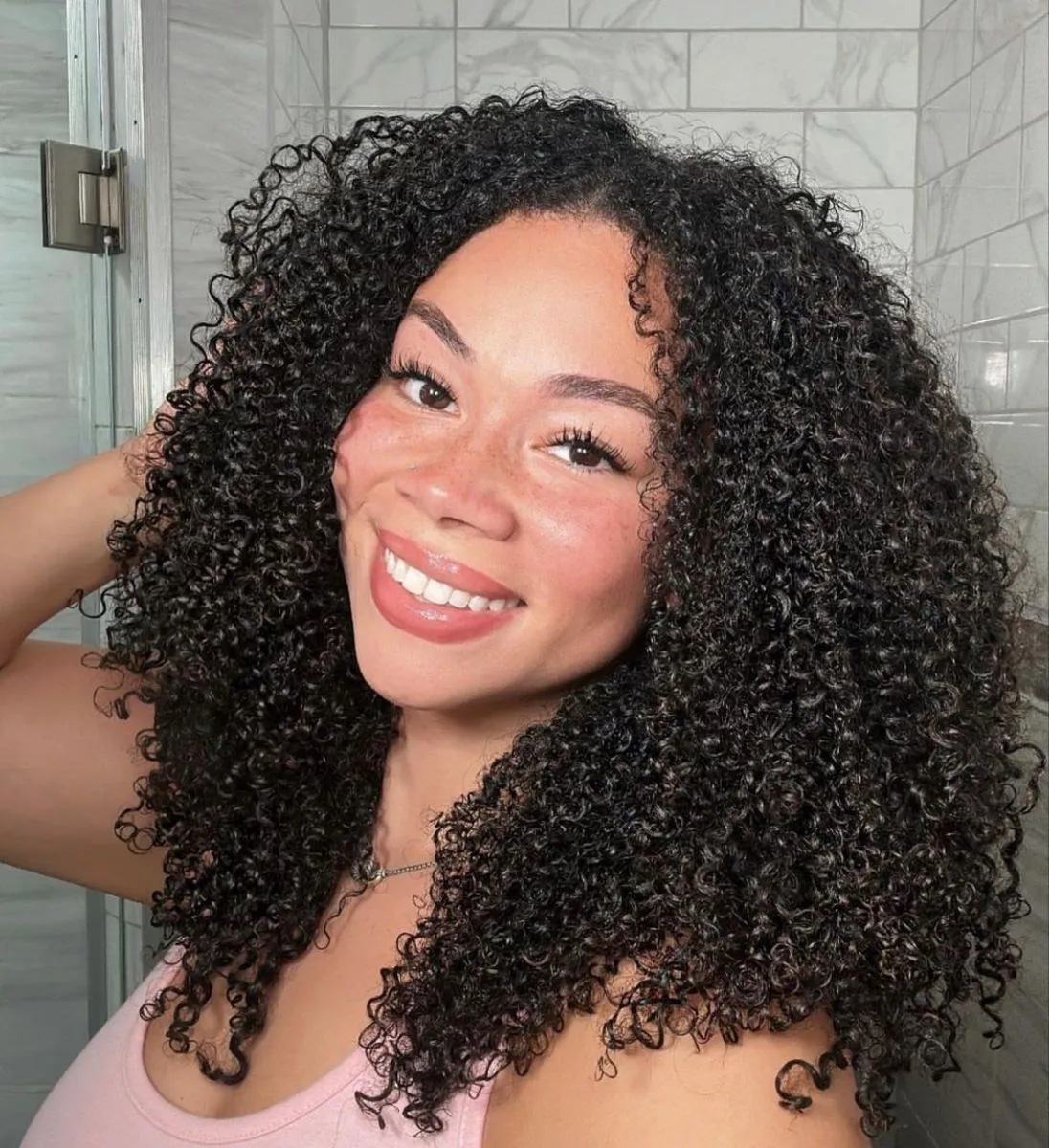

Kinky Curly Half Wig Human Hair 180% Density Wear Go Glueless Wigs Human Hair 20 Inch Curly 3 In 1 Half Wigs for Women Drawstring Seamless Flip Headband Wig Beginner Friendly