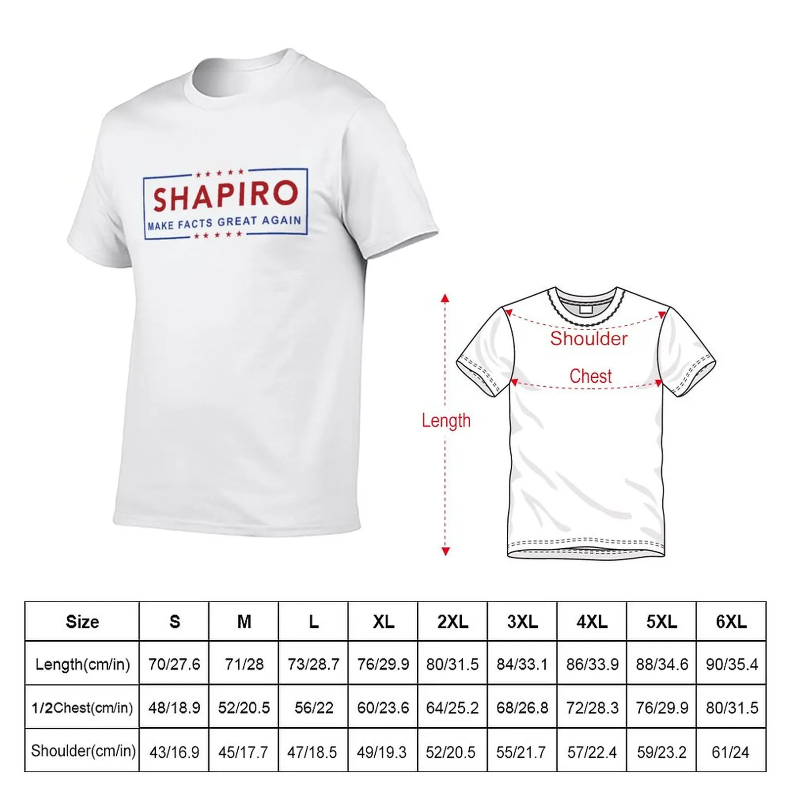 New Ben Shapiro - Make Facts Great Again T-Shirt T-shirt for a boy boys white t shirts vintage t shirt clothes for men