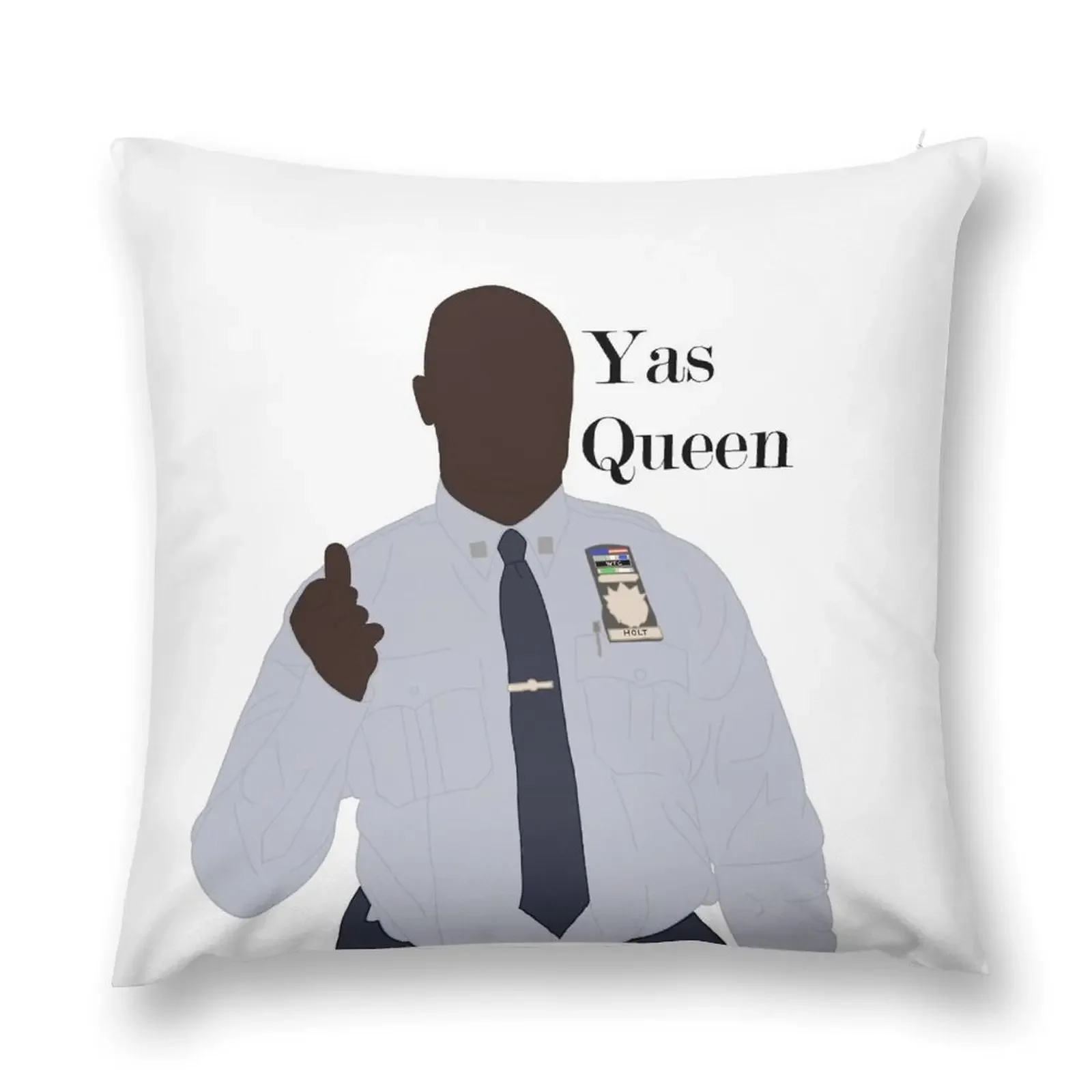 Yas Queen Captain Holt Throw Pillow Christmas Throw Pillows Covers Christmas Covers Pillowcase pillow