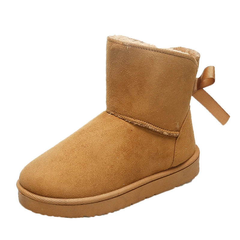 أحذية الثلوج النسائية 2026 الشتاء مريحة سميكة سوليد الأحذية العصرية القوس مصمم مكتب المشي موضة الأحذية النسائية حجم كبير #1