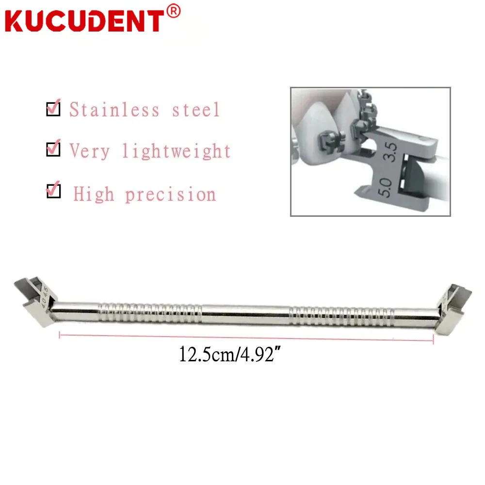 1 Pc Dental Bracket Gauge Locator Adjustable Orthodontic Braces Positioner Rod Height Dentistry Precision Instruments Tool