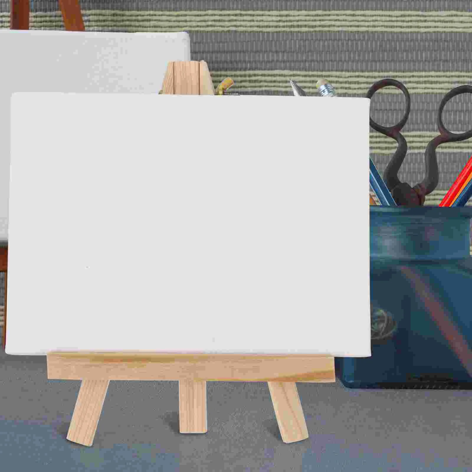 

Easel Painting Triangle Tabletop Display Rack Portable Stand White Sketching Desk Type Student