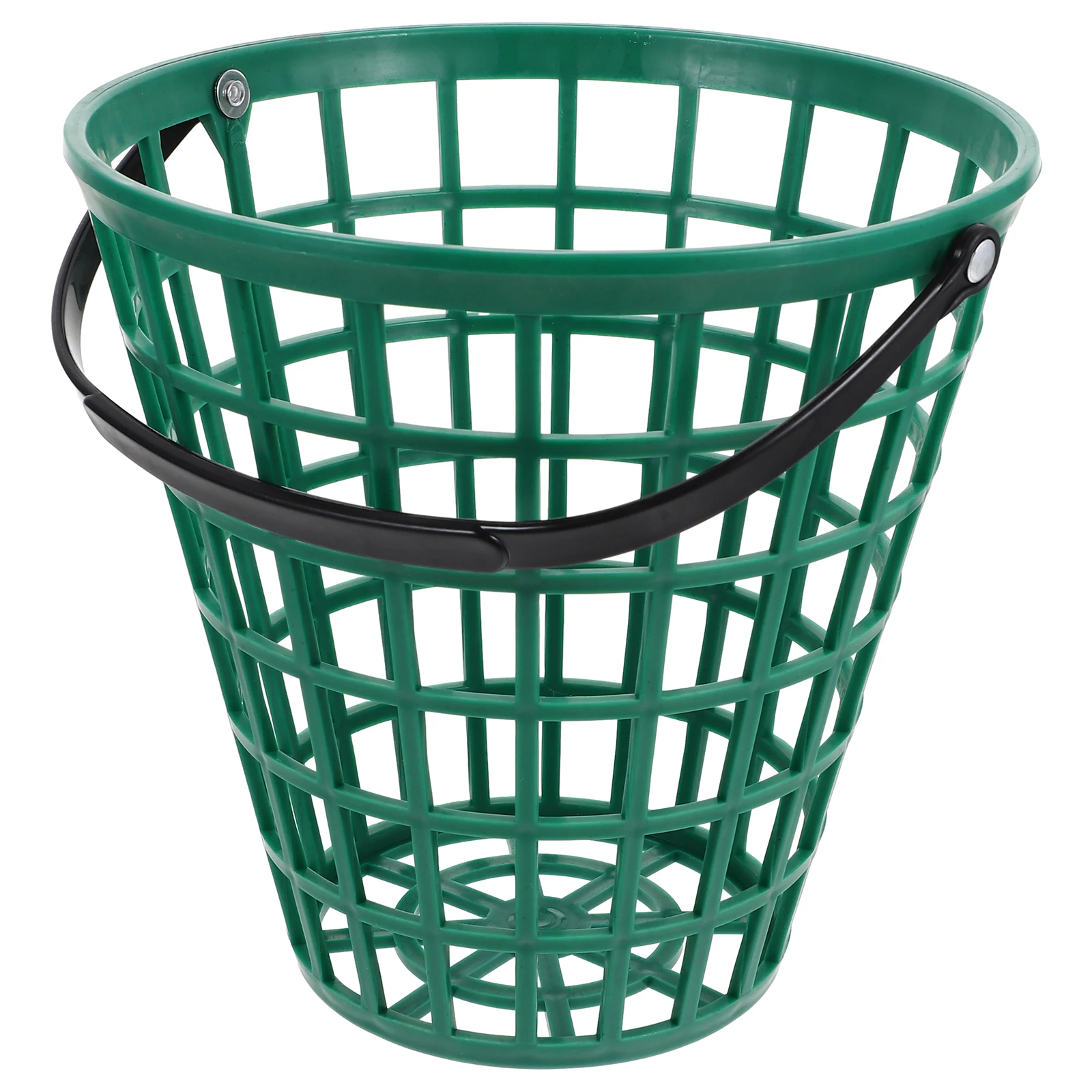

Golf Ball Bucket Pickup Hoop Range Baskets Practice Carrier Foldable Handle Stackable Storage Plastic Golfball Fitness Shaping
