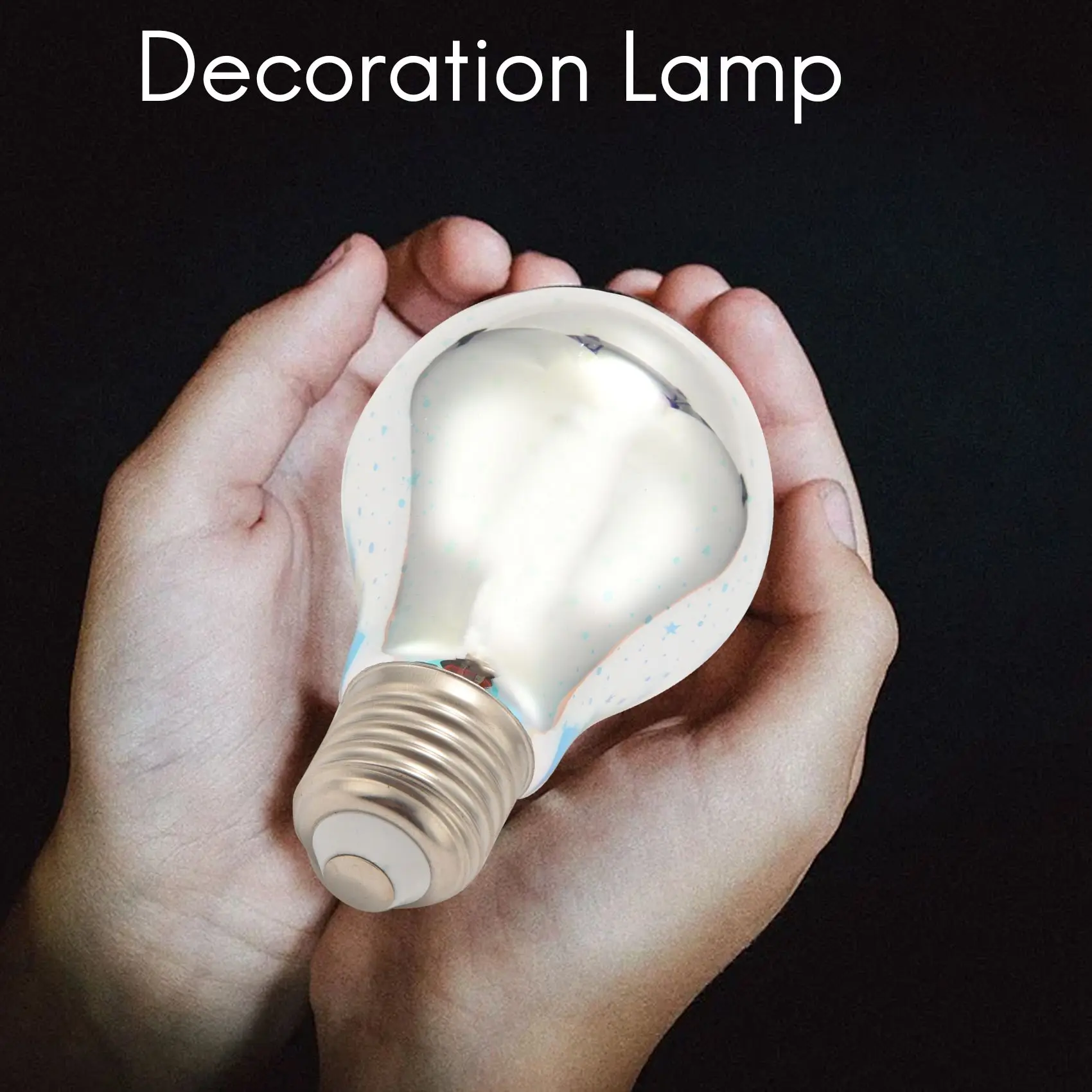 B50C LED Infinity 3D Effect LED Bulb LED Light Bulb Decoration Lamp 85-265V E27 Holiday Lights