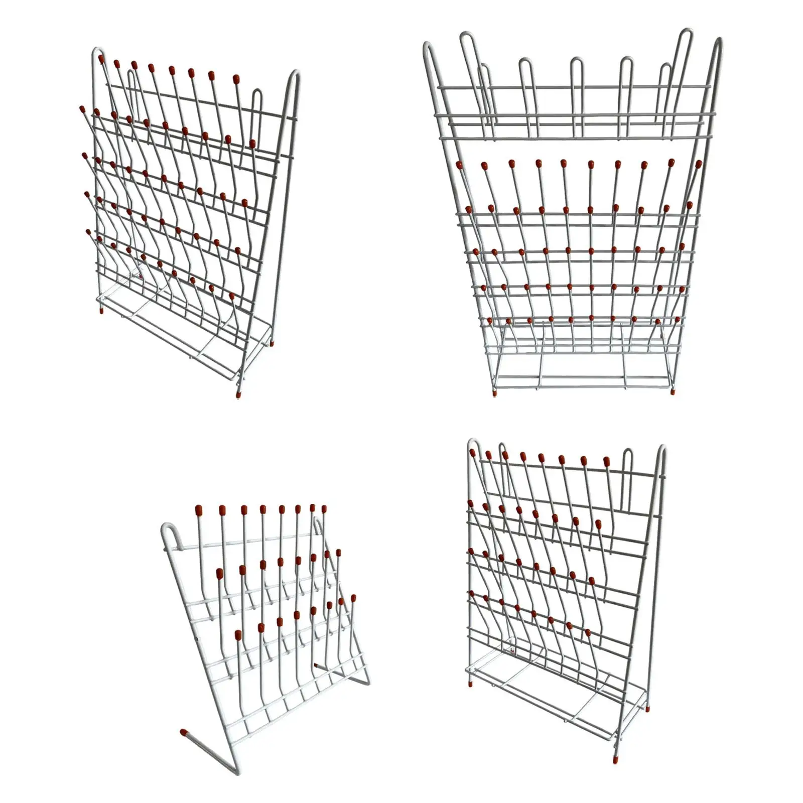 Lab Drain Holder Shelf Removable Cleaning Supplies Wall Mounted Draining Rack Drainer Shelf for Lab Factory Bottle