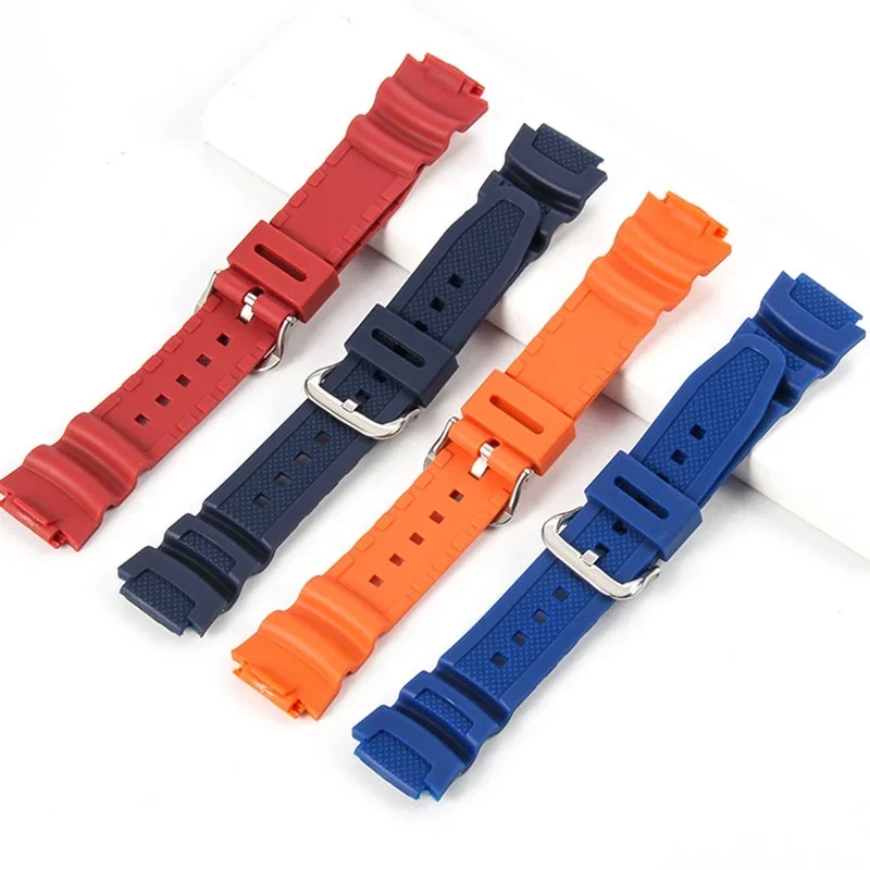 Silicone Watch Strap 18mm for Casio W218H/AE-1200/1100/SGW-300/400/MRW-200 Band Resin Rubber Bracelet Sport Diving Wristband image 2