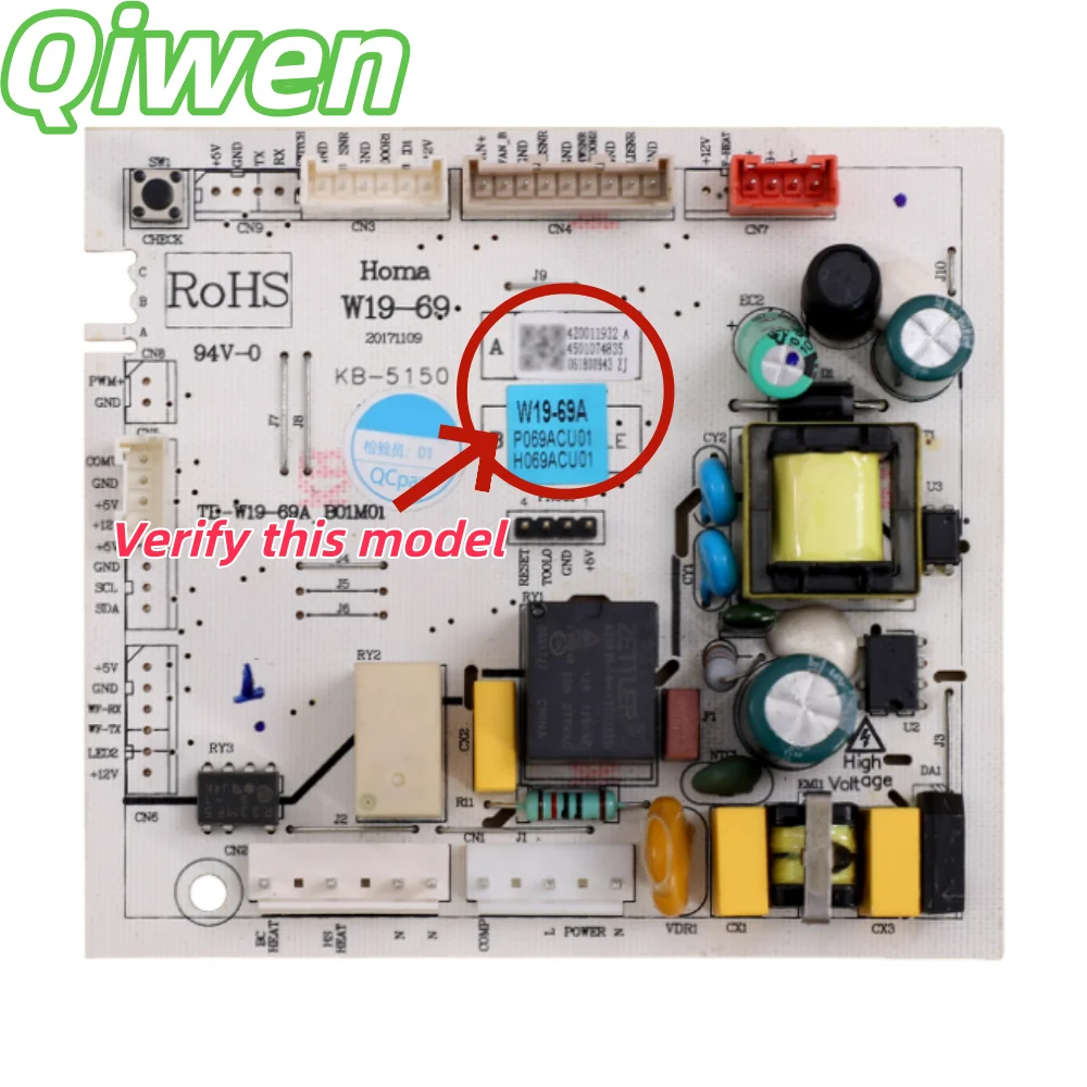 

Используется для компьютерной платы холодильника W19-69 420011932, основная плата управления W19-69A, материнская плата