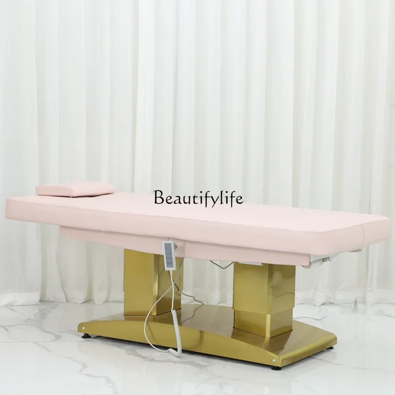 Electric beauty bed, constant temperature heating massage embroidery bed for beauty salons