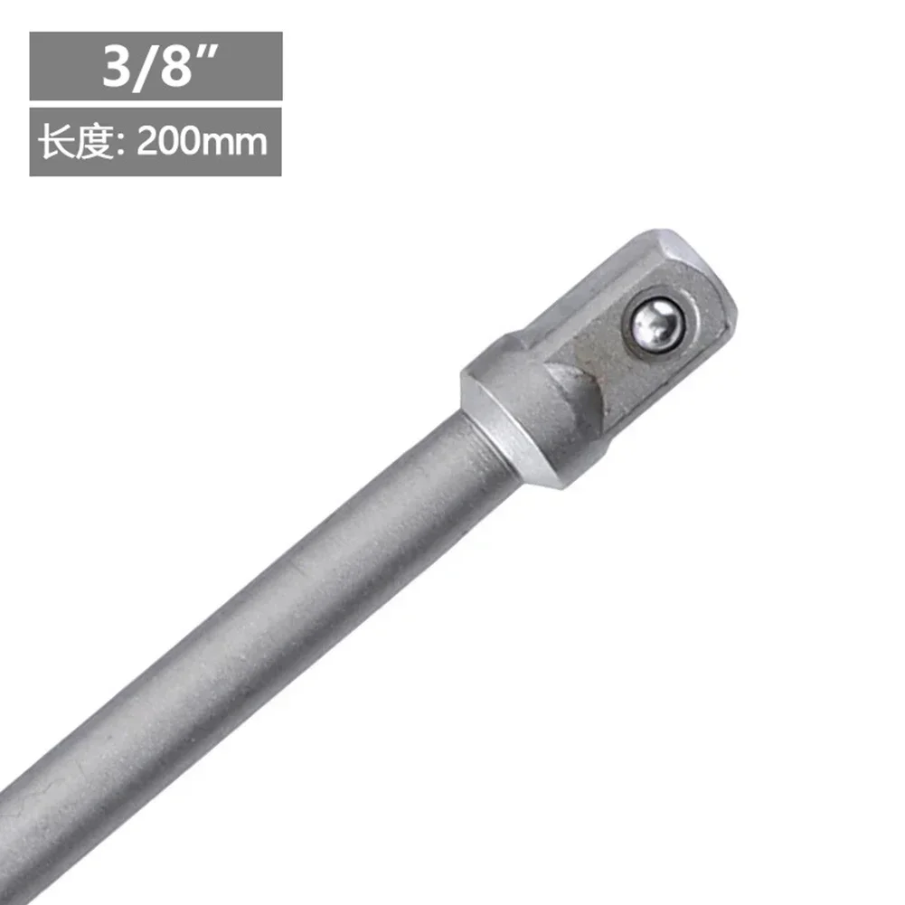 200mm Socket Adapter Hex Shank To 1 4 3 8 1 2 Extension Drill Bits Bar For Manual Pneumatic Screwdriver Silver Hand Tools