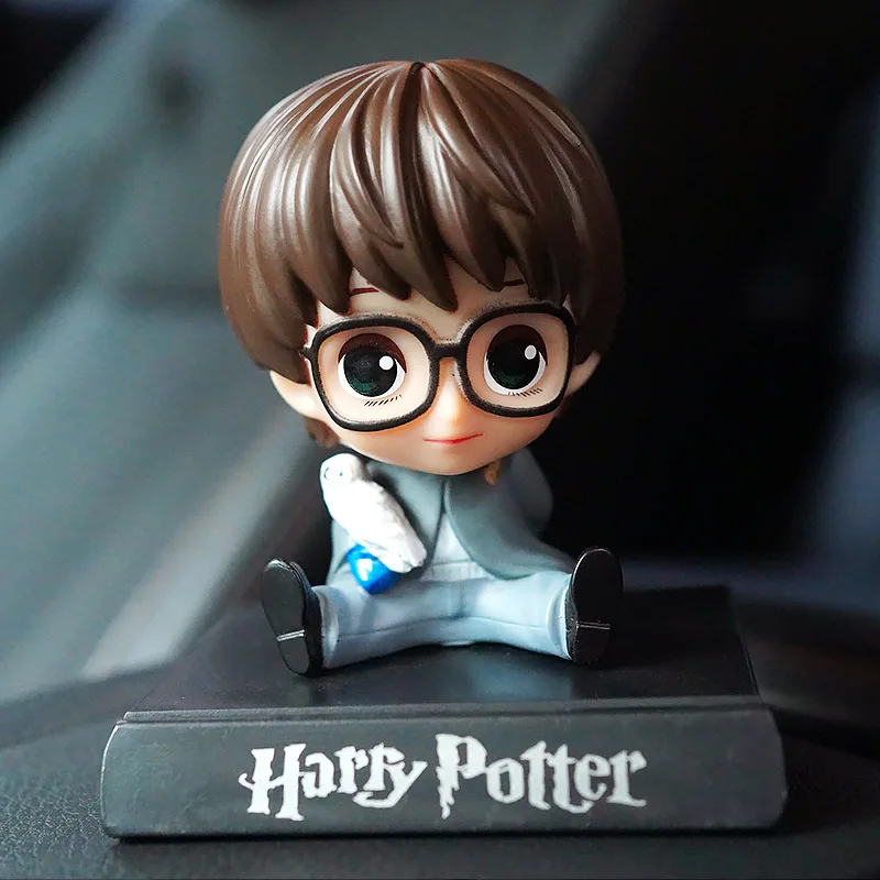 Harry Potter Car Ornaments Shaking Head Hermione Granger Car Decoration Car Interior Accessories Action Figures Model Hottoys