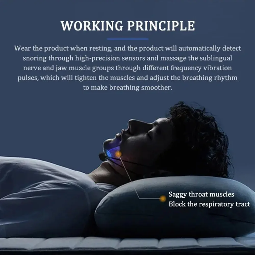 Electric Anti Snoring Device Smart EMS Pulse Stop Snore Nose Clip Sleep Care Better Breath Aid Sleepping Ventilator