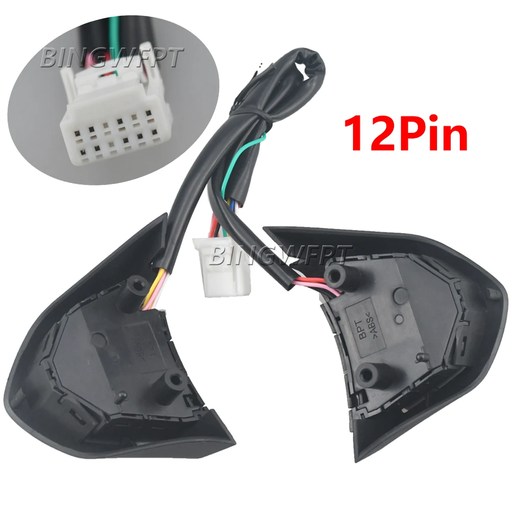 Car Accessories for Suzuki Grand Vitara 2005-2015 Silver/Black/Carbon Fiber/Piano Black Steering Wheel Cruise Button Switch view 2