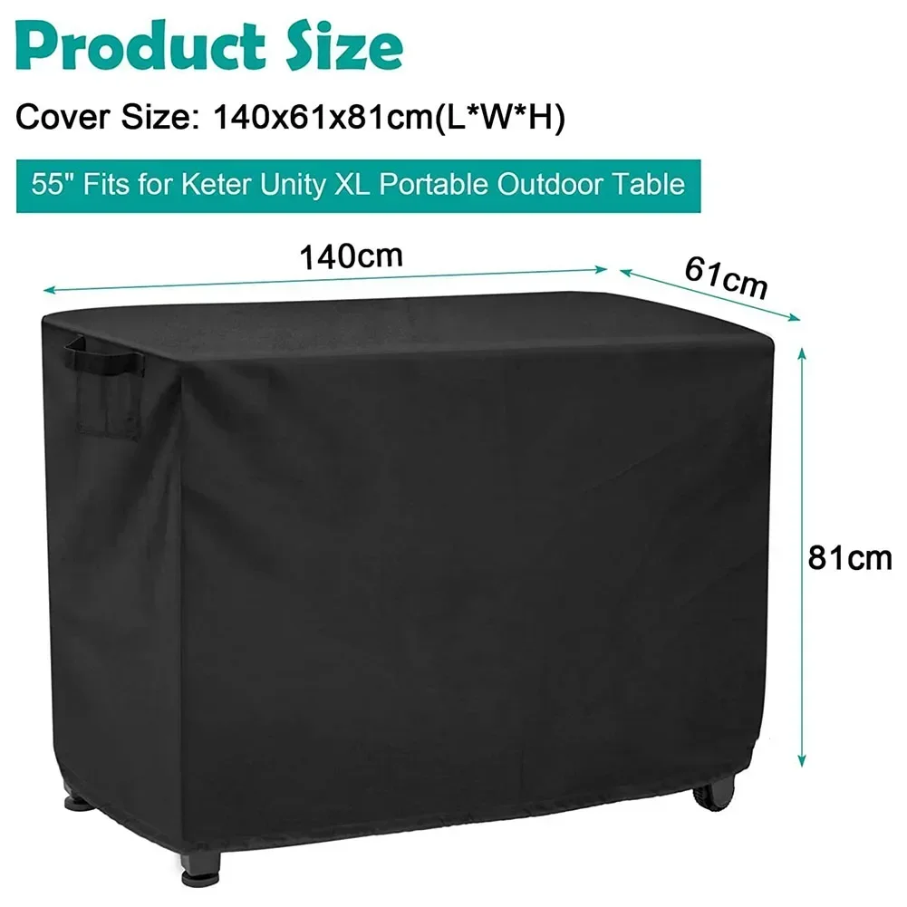 Waterproof Outdoor Prep Movable Dining Cart Pizza Oven Patio Grill Table Cover For Patio Outdoor Kitchen BBQ Gas Grill Cover